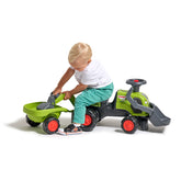 Tractor ride-on BabyClaas cu incarcator frontal, volan, claxon, excavator si remorca, FK 312N